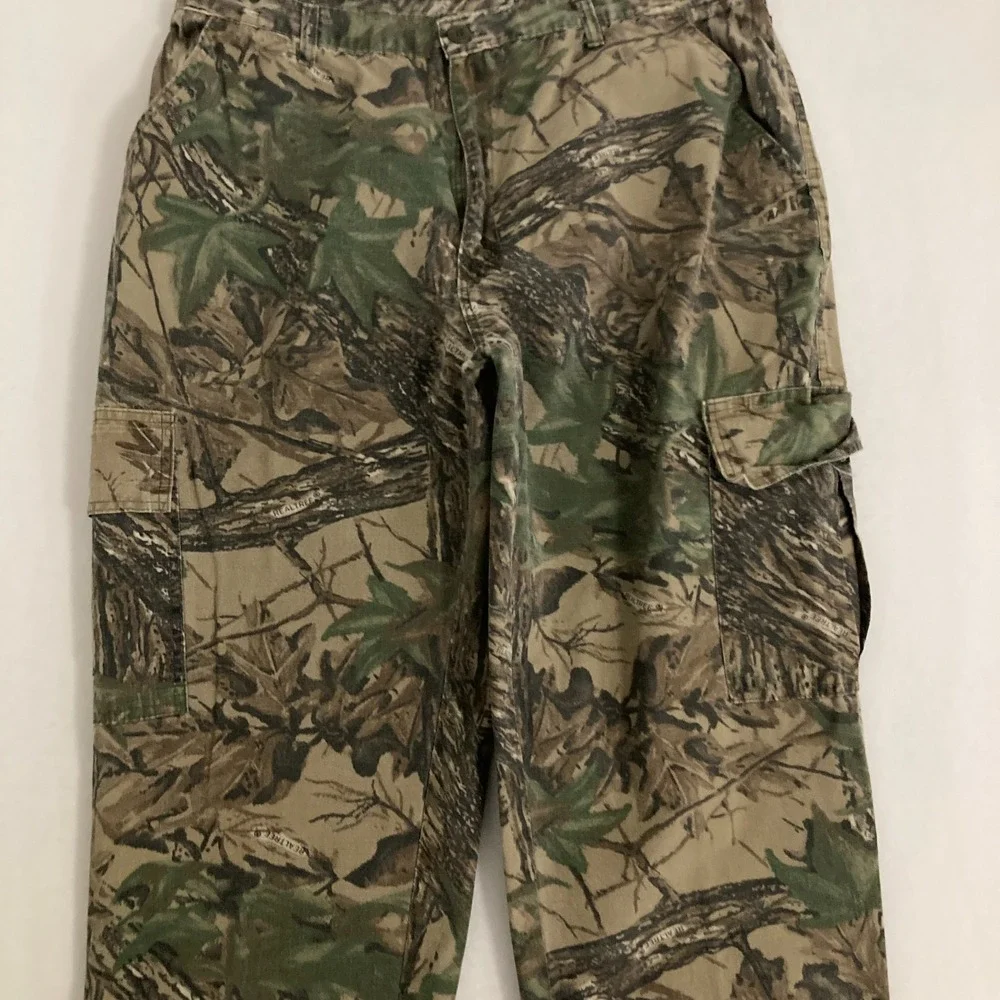 Vtg Realtree Camouflage Cargo Pants Mens 38x31 Ripstop Hunting Outdoors Gorpcore